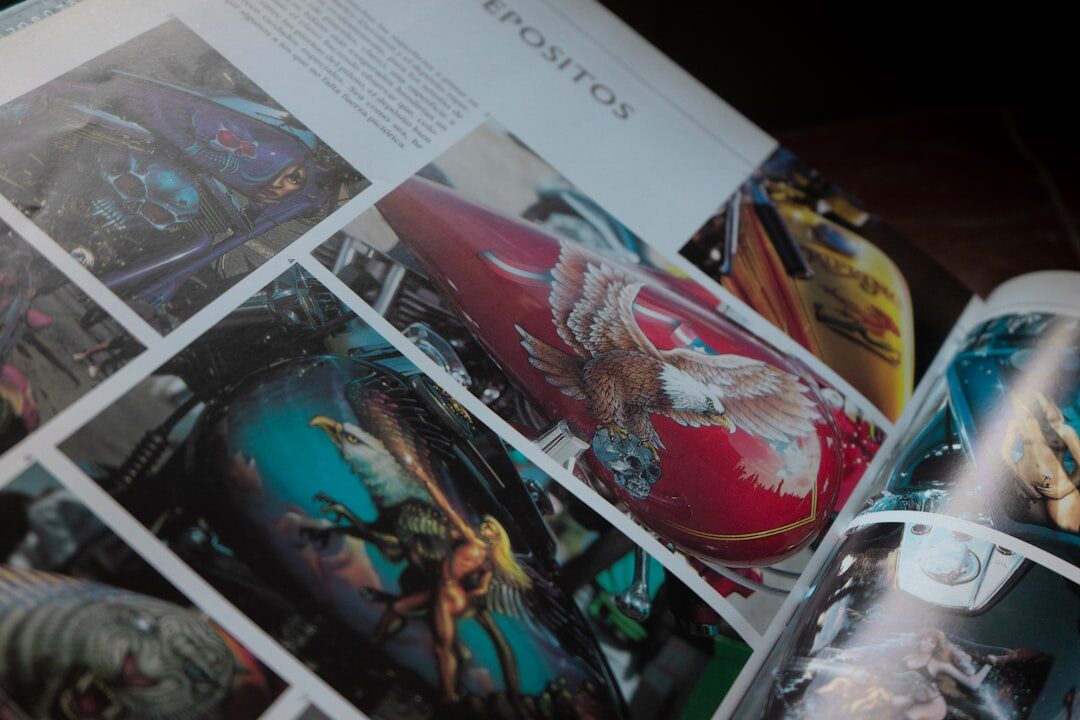 futuristic magazine layout