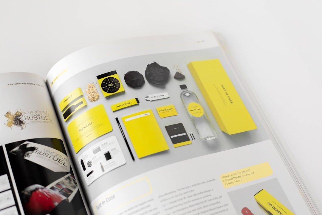 modern magazine spread